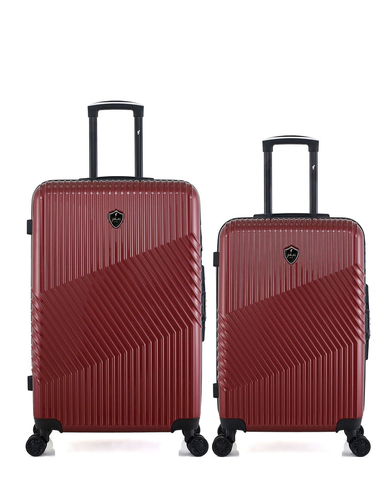 Lot de 2 Valises Rigides Grand Format et Taille Moyenne PETER