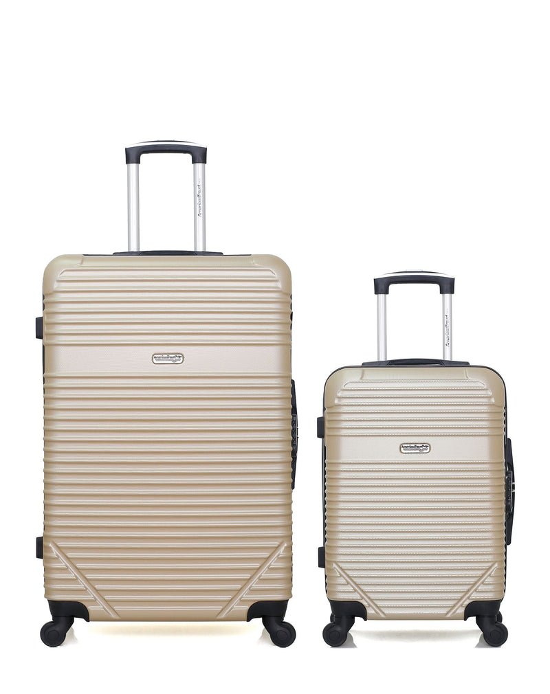 Lot de 2 Valises Rigides Grand Format et Cabine MEMPHIS