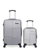 Lot de 2 Valises Rigides Taille Moyenne et Cabine XXS MIAMI