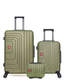 Lot de 3 Valises Rigides Grand Format, Cabine et Vanity RUTI