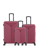 Lot de 3 Valises Rigides Grand Format, Taille Moyenne et Cabine GAITE