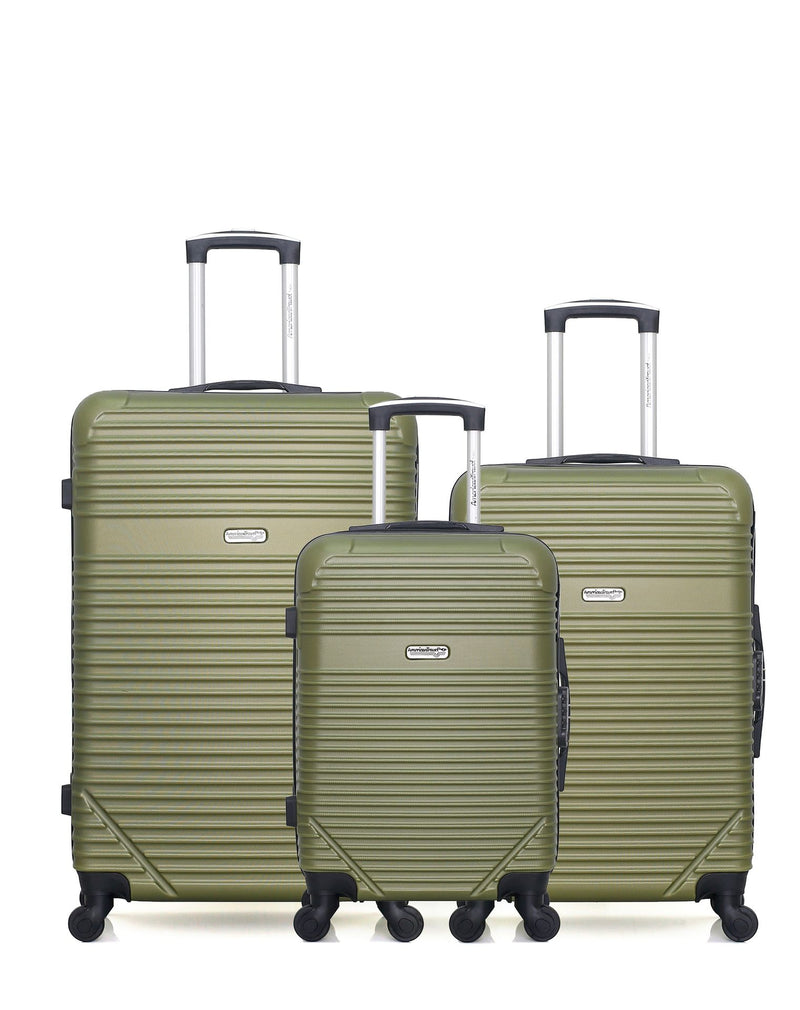 Lot de 3 Valises Rigides Grand Format, Taille Moyenne et Cabine MEMPHIS