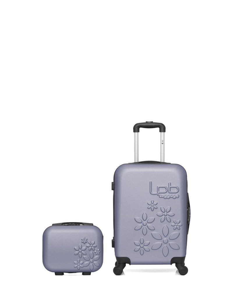 Lot de 2 Valise Cabine et Vanity Rigide ELEONOR