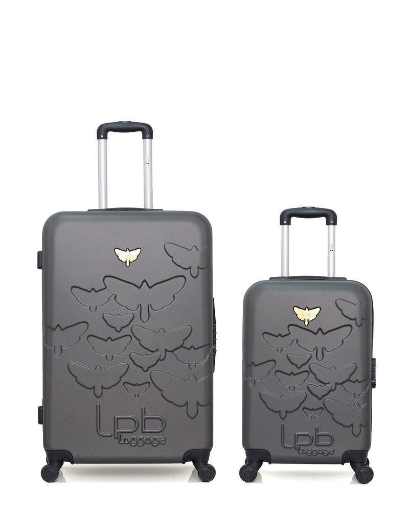 Lot de 2 Valises Rigides Grand Format et Cabine AELYS