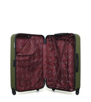 Lot de 2 Valises Rigides Grand Format et Cabine QUEENS