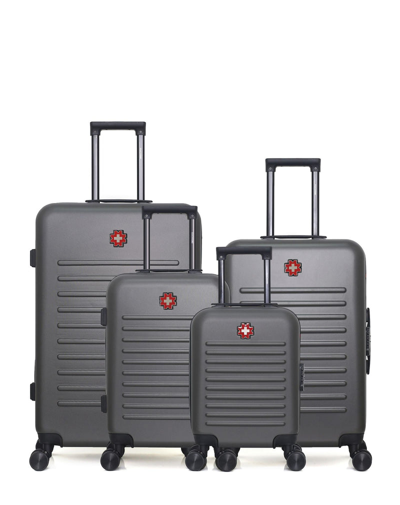 SWISS KOPPER - LOT DE 4 - Valises grand format, weekend, cabine et cabine XXS WIL