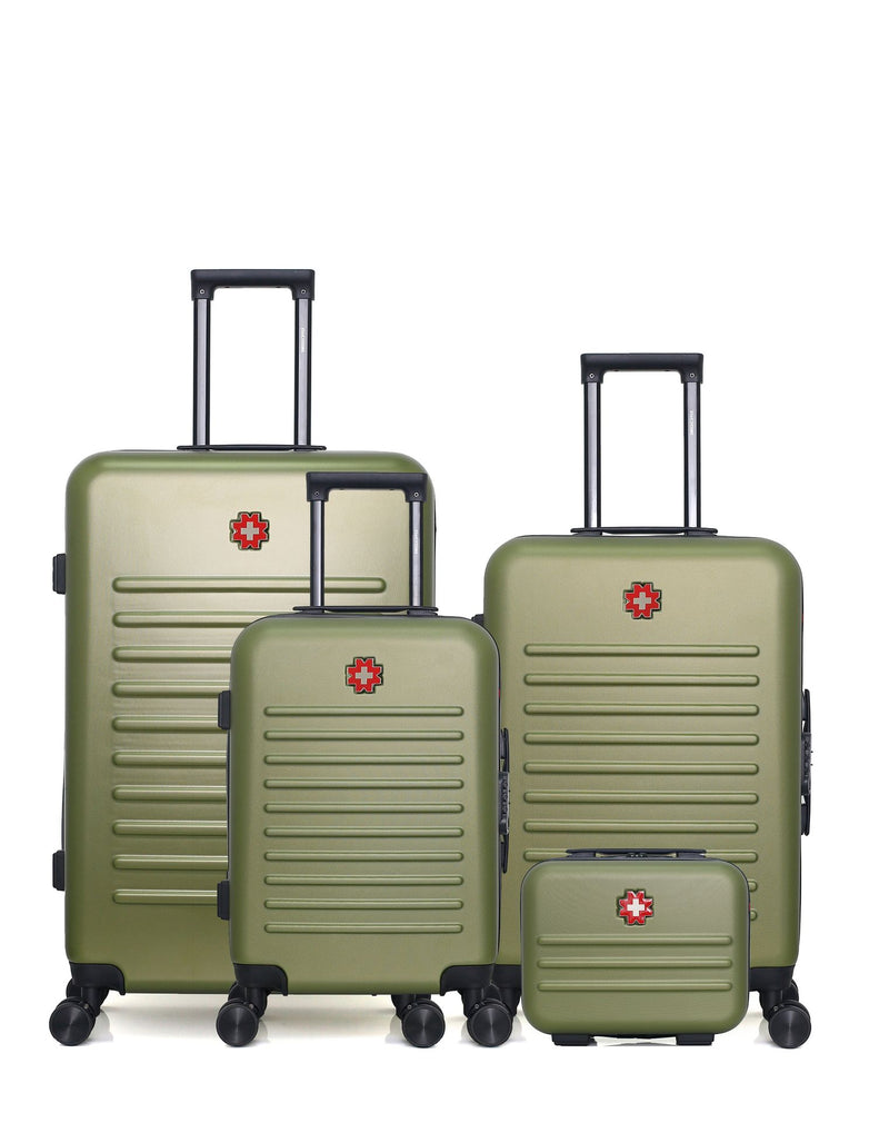 Lot de 4 Valises Rigides Grand Format, Taille Moyenne, Cabine et Vanity WIL