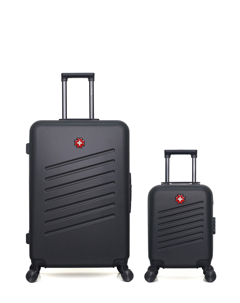 Lot de 2 Valises Rigides Grand Format et Cabine XXS ZURICH