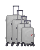 Set de 4 valises rigides grand format, moyenne, cabine et cabine XXS SPIEZ-M