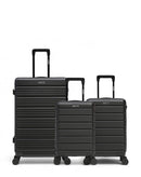 Lot de 3 Valises Rigides Grand Format, Cabine et Cabine XS LUGANO