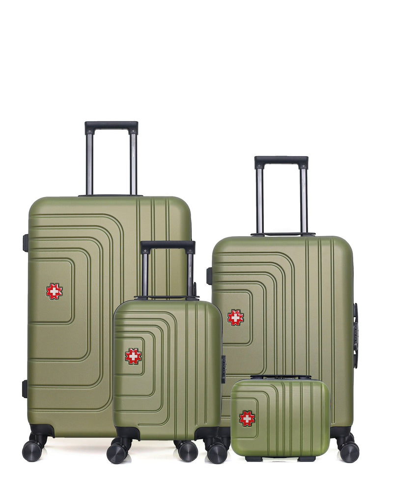 Lot de 4 Valises Rigides Grand Format, Taille Moyenne, Cabine XXS et Vanity RUTI