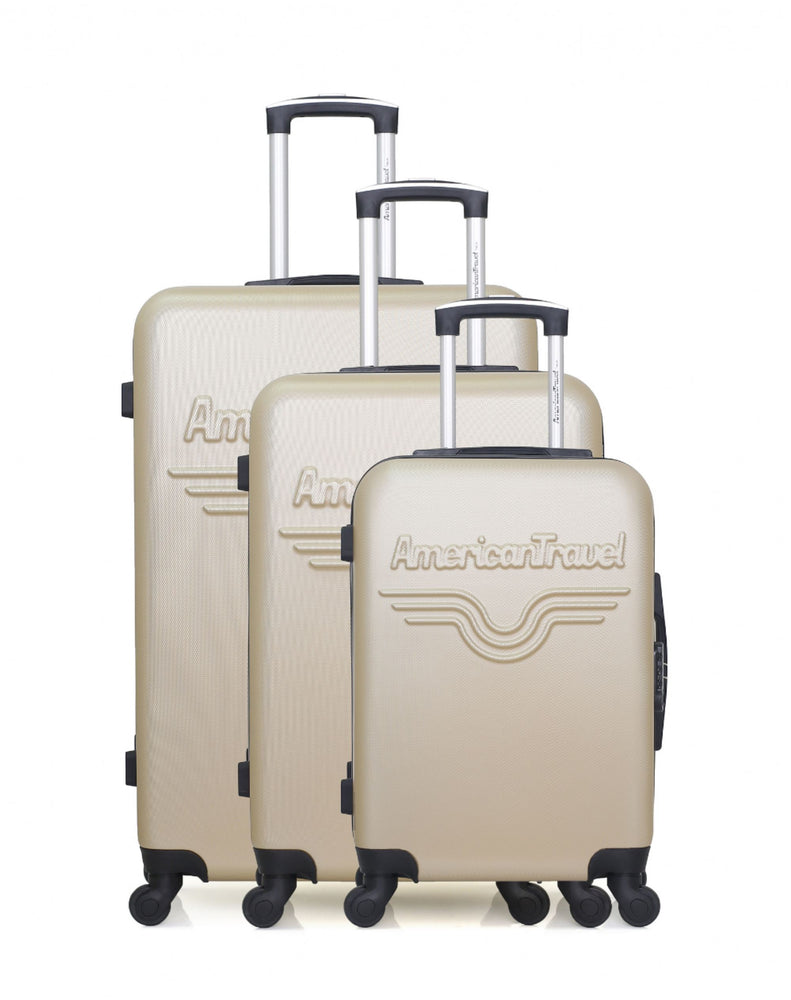 Grande Valise Cabine Pas Cher avec 4 Roues Adulte Enfant Cadenas Durable  Bagage Avion Rigide Weekend