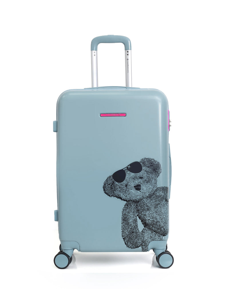 Valise Taille Moyenne Rigide OURS LUNETTE