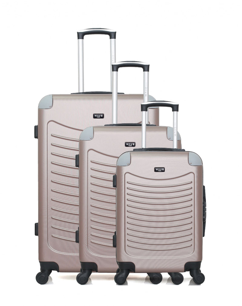 Valise de voyage en ABS, lot de 3 pièces, valise à roulettes rigide,  livraison gratuite