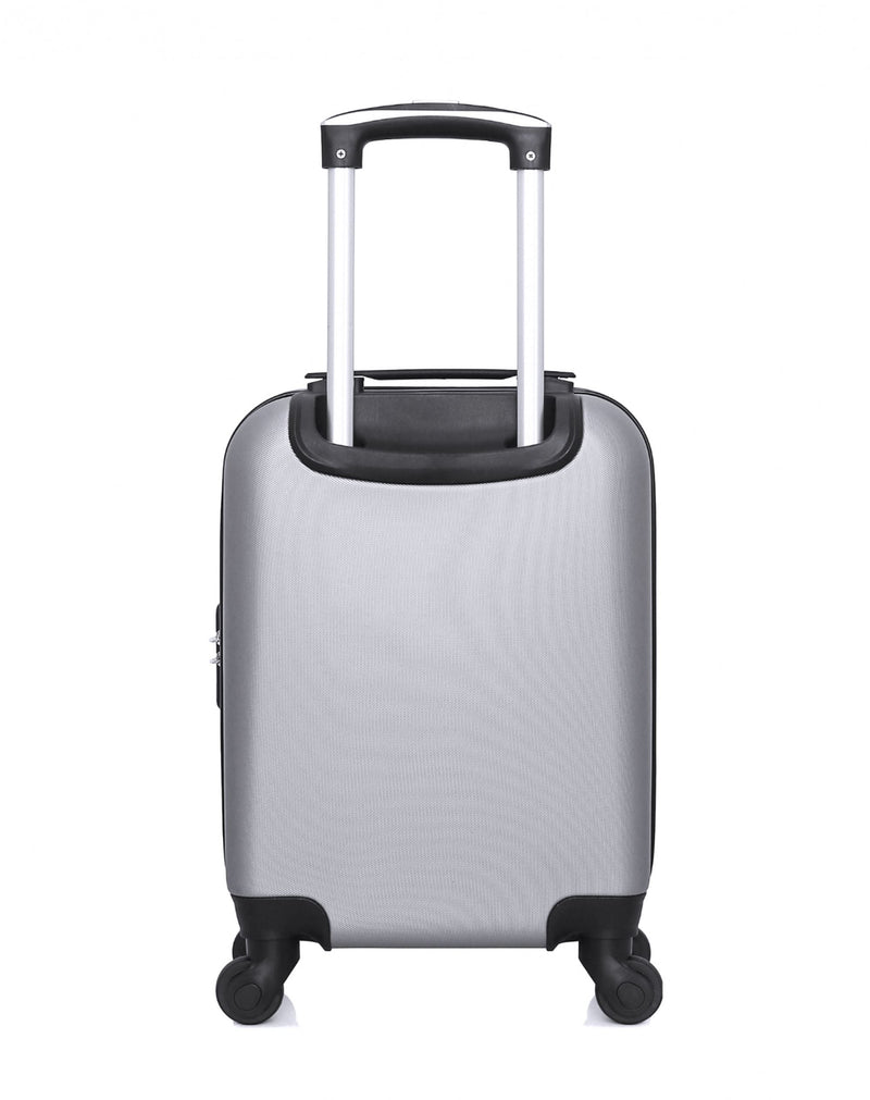 LYS - valise pas cher taille moyenne extensible gris 66 x 43 x 28