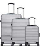 Lot de 3 valises Grand Format, Weekend et Cabine XXS RENOSO