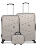 Lot de 3 Valises Grand Format, Week-end et Vanity AMAZONE